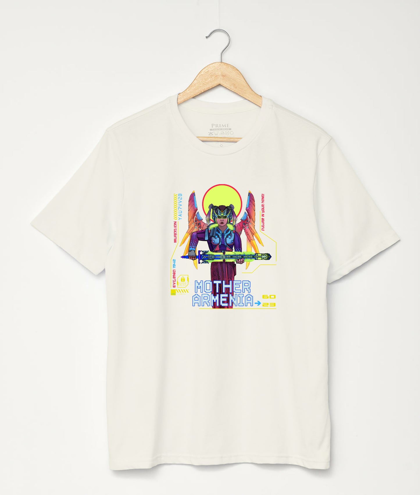 Cyber Evgenia - Future in Your Hands - White Oversized Tee