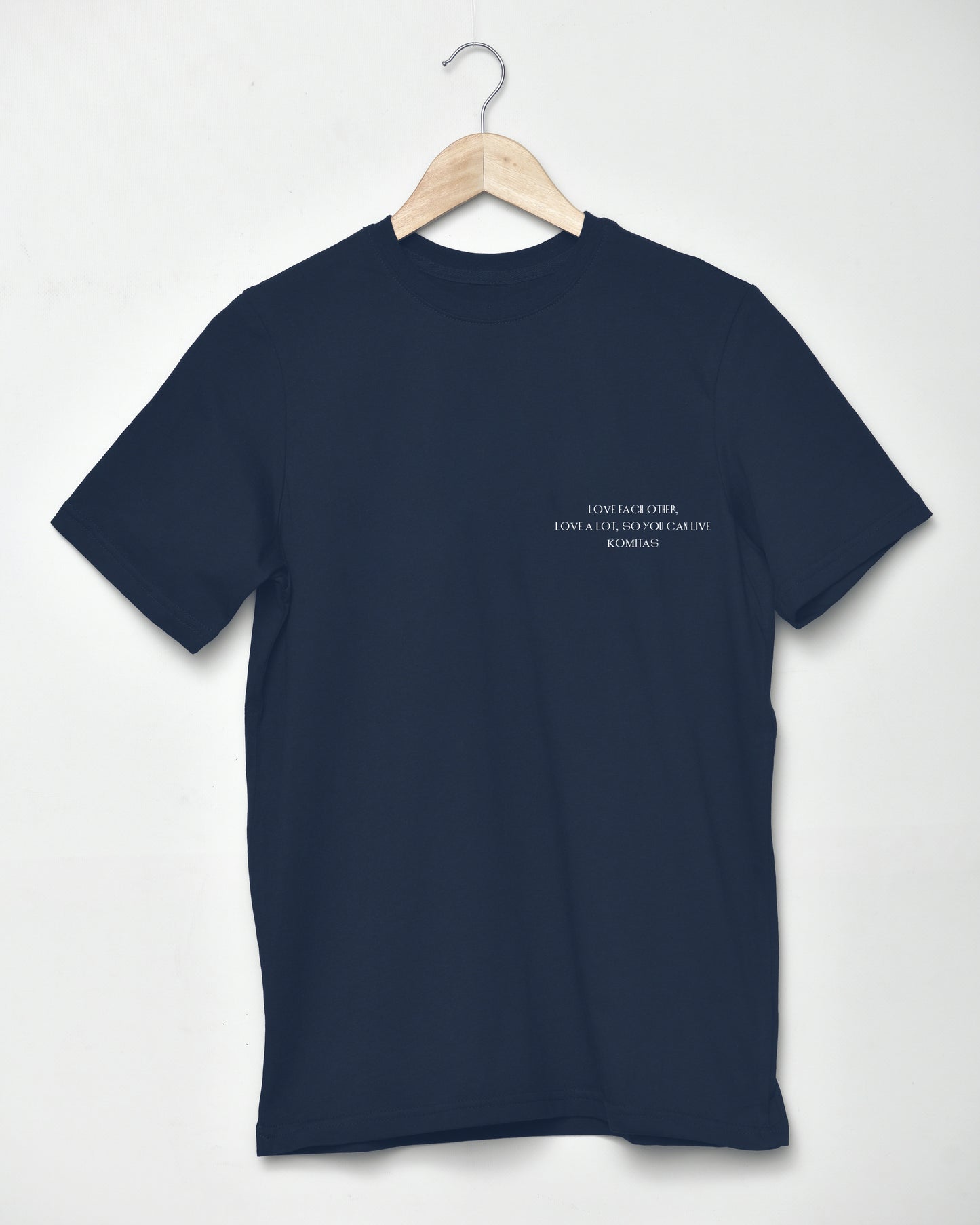 Komitas – Love Each Other T-Shirt blue