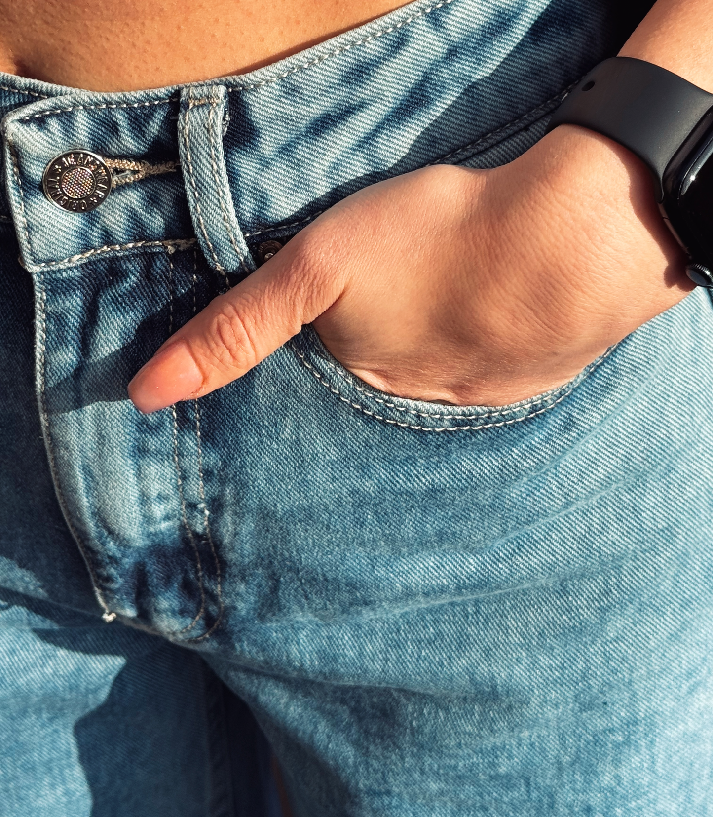 Baggy jeans - light blue denim