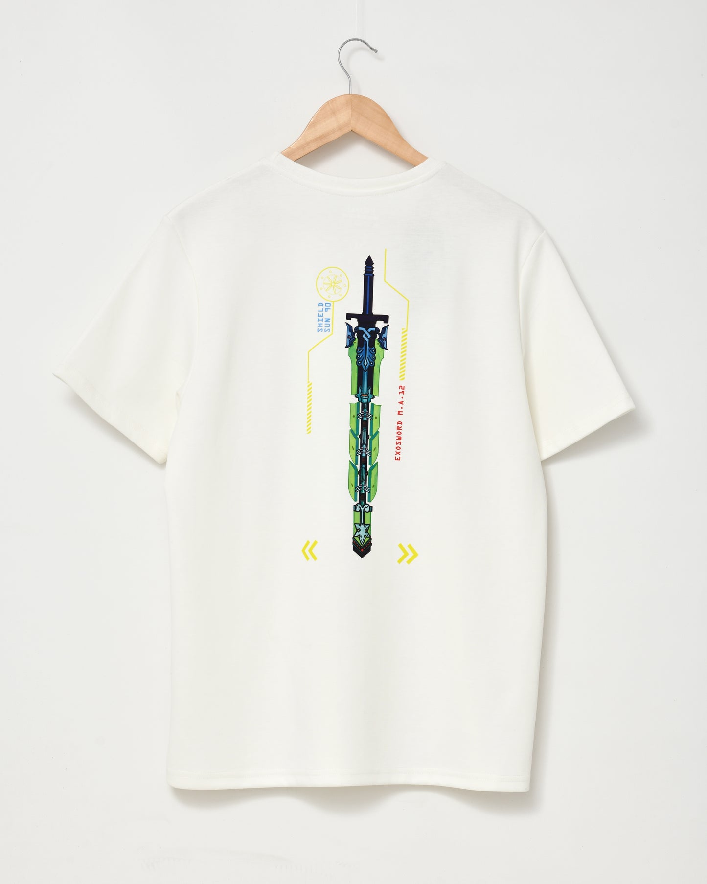 Cyber Evgenia - Future in Your Hands - Off-White Oversized Tee (Neon)