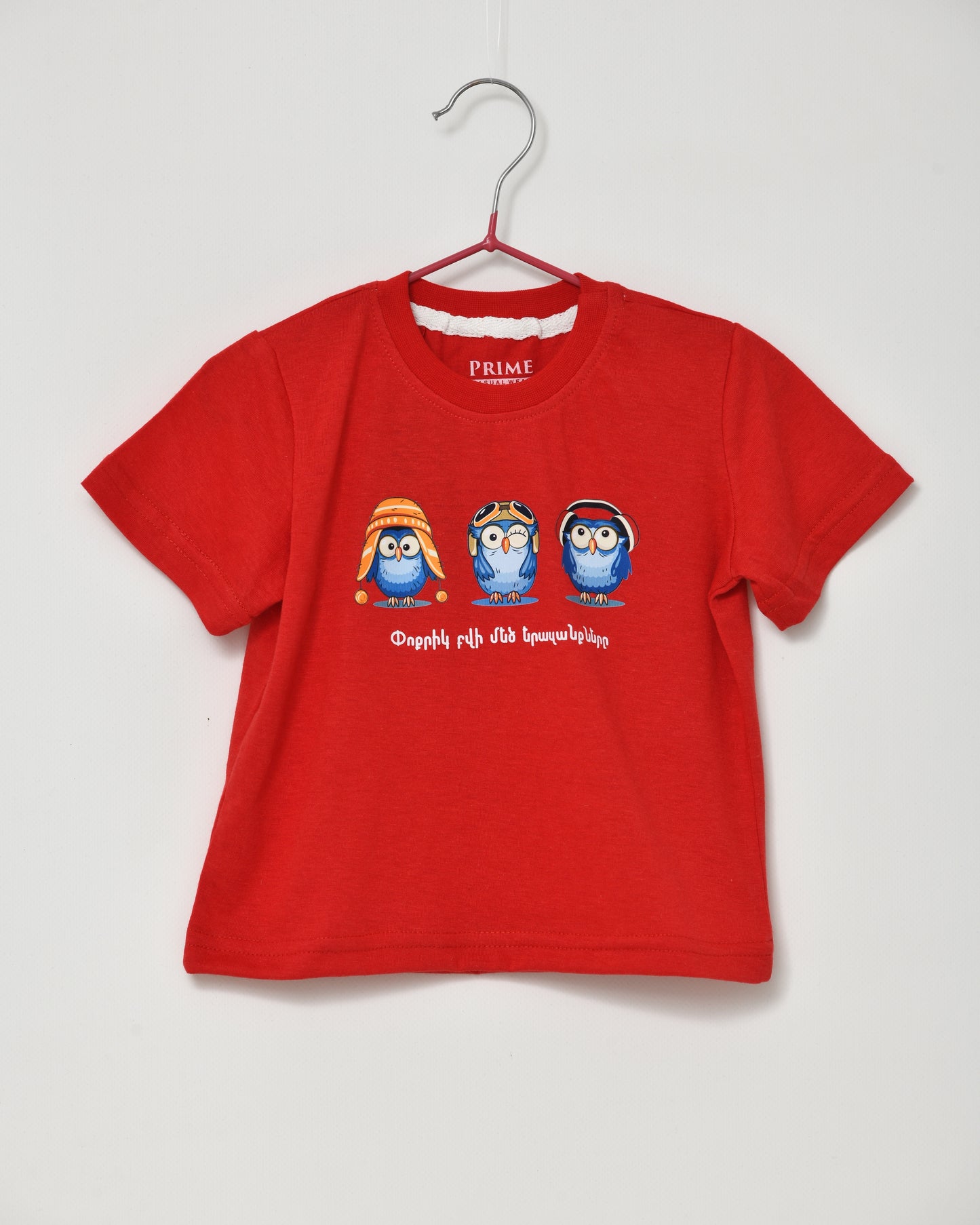 The Little Owl’s Big Dreams - Red Tee for Kids