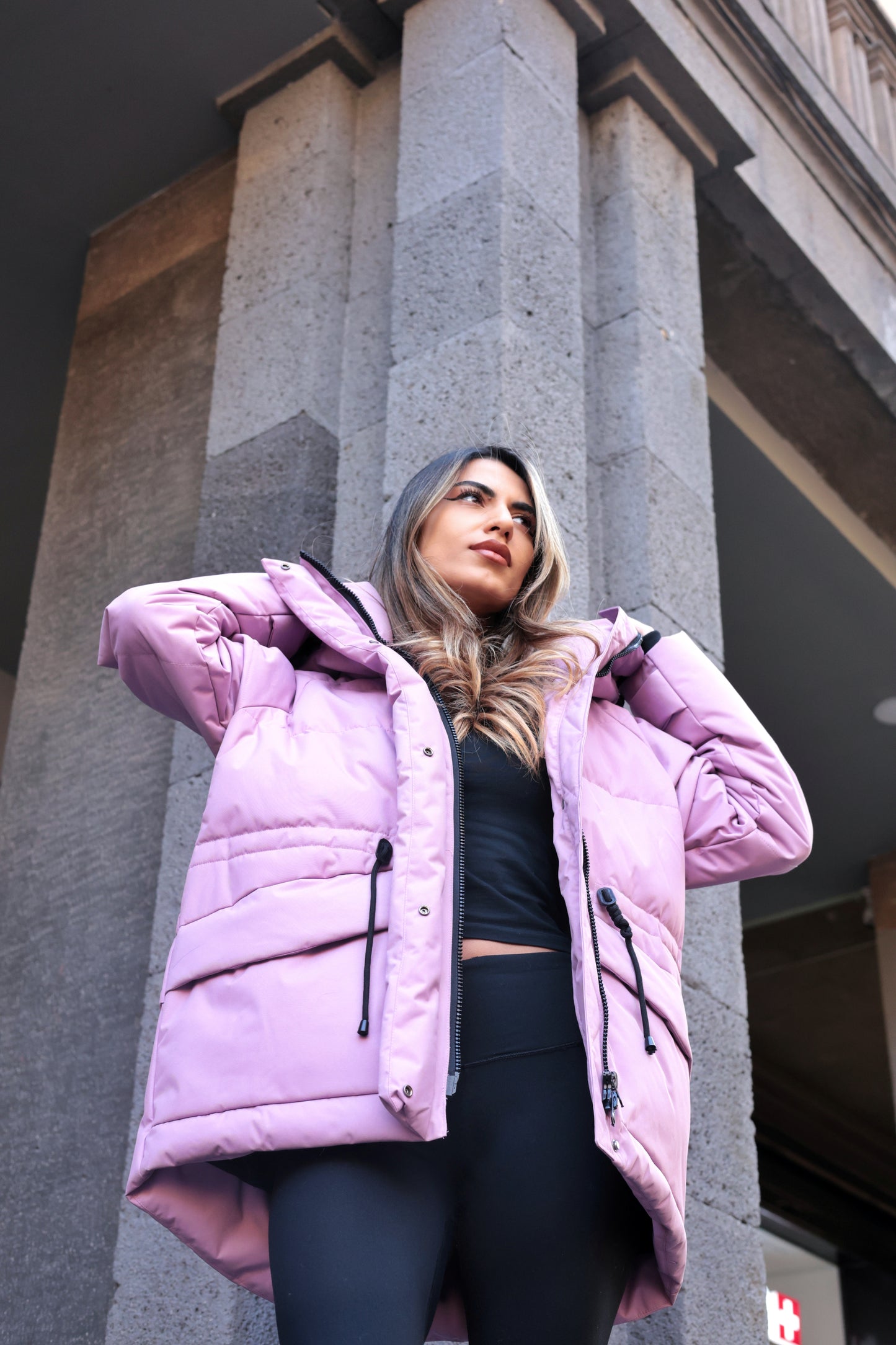 Winter warm jacket - pink