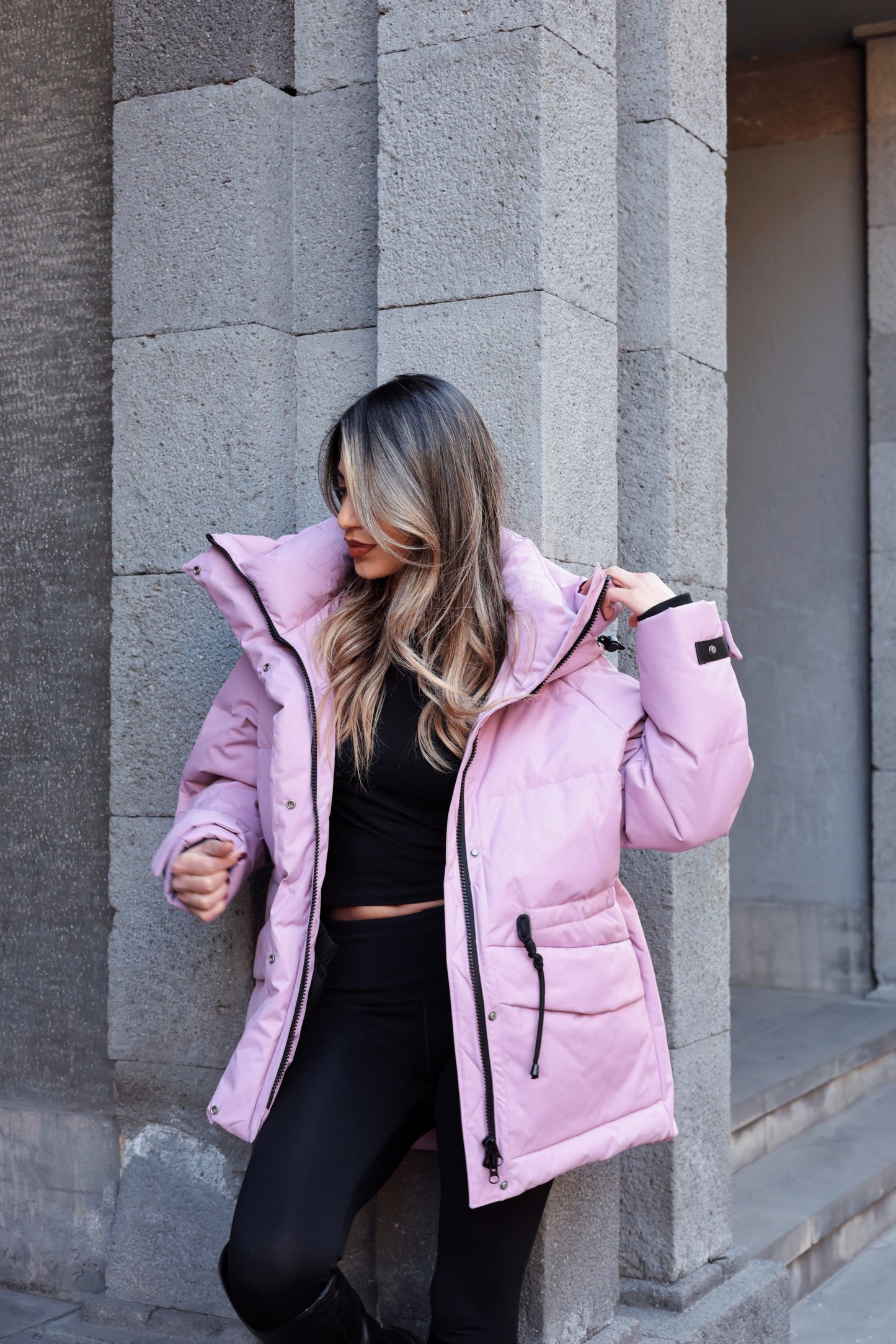 Winter warm jacket - pink