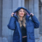 Winter warm jacket - dark blue