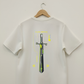 Cyber Davit - White Graphic Tee