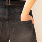 Boyfriend denim jeans - vintage washed black