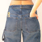 Boyfriend denim jeans - Medium blue