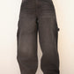 Boyfriend denim jeans - vintage washed black