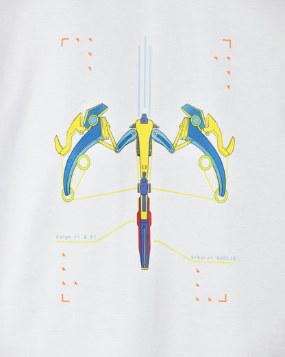 Cyber Haik - White Graphic Tee - For Kids