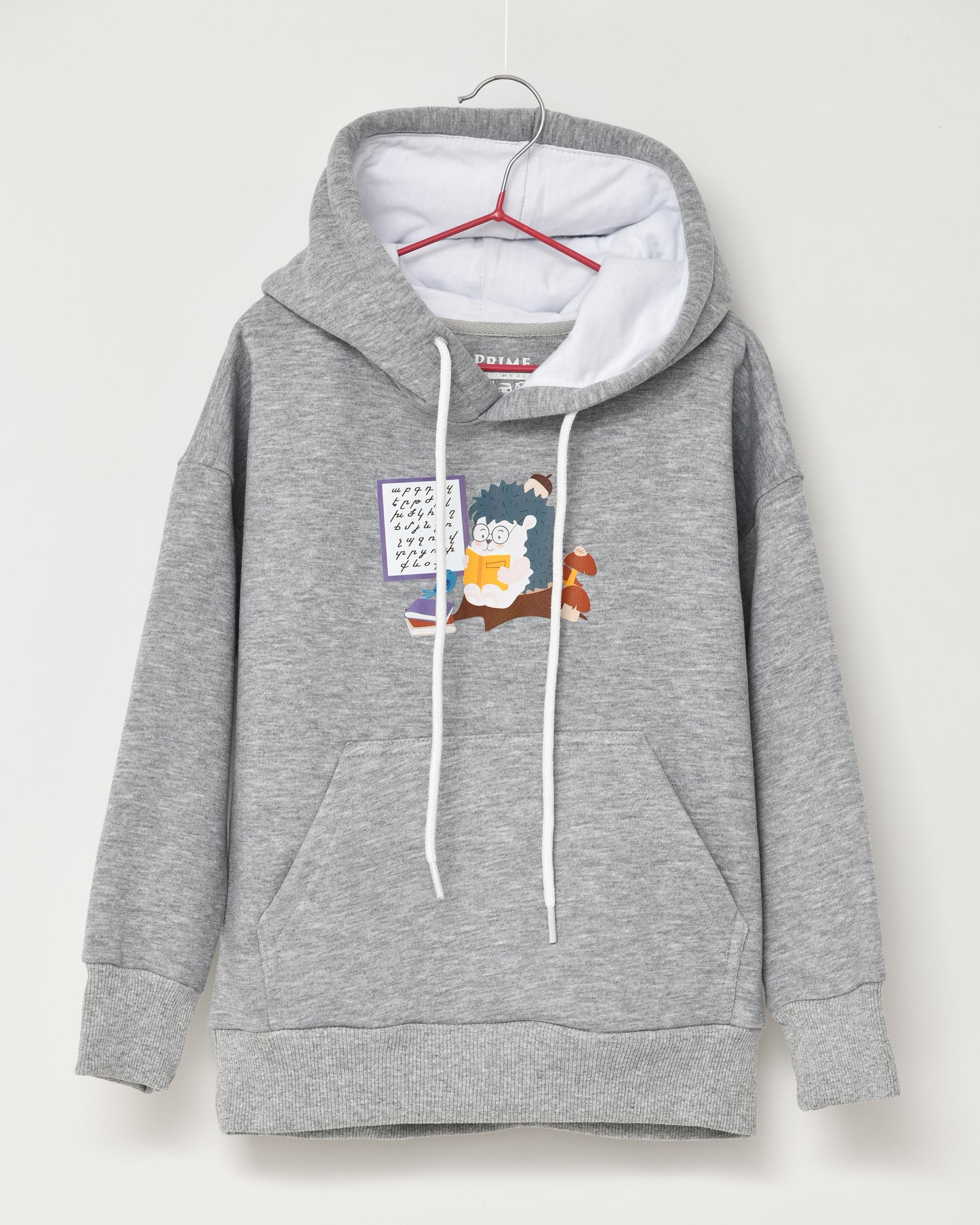 The hedgehog and Our Alphabet - for Kids-Hoodie