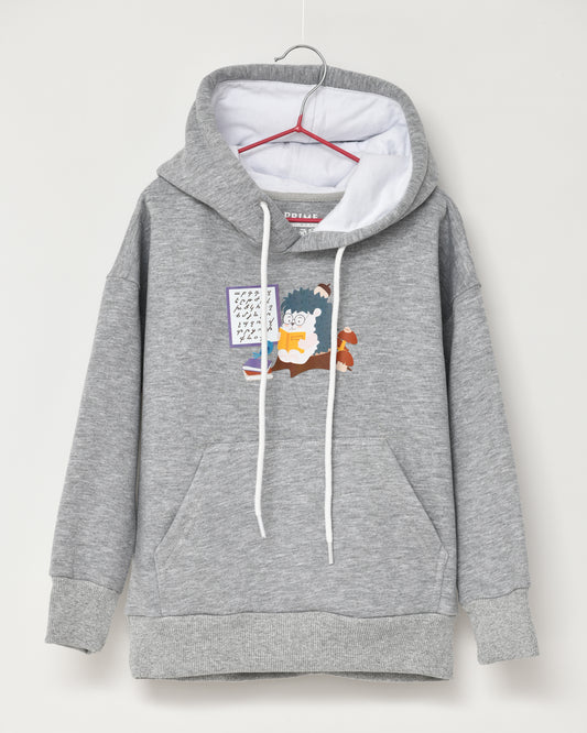 The hedgehog and Our Alphabet - for Kids-Hoodie