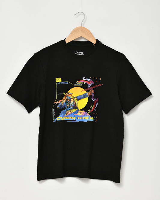 Cyber Haik - Graphic Tee  for Kids Black