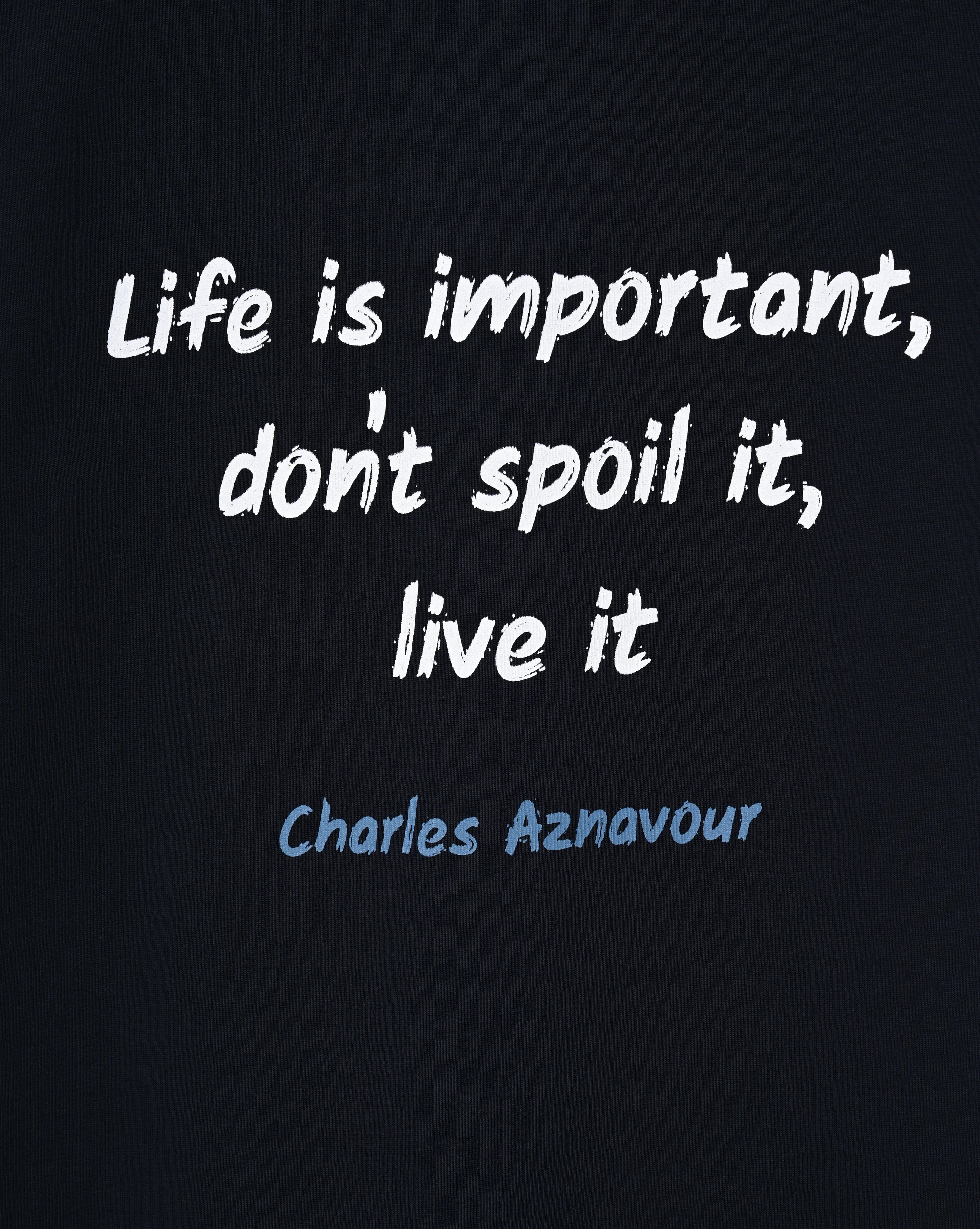 Charles Aznavour - Life is important, don't spoil it, live it