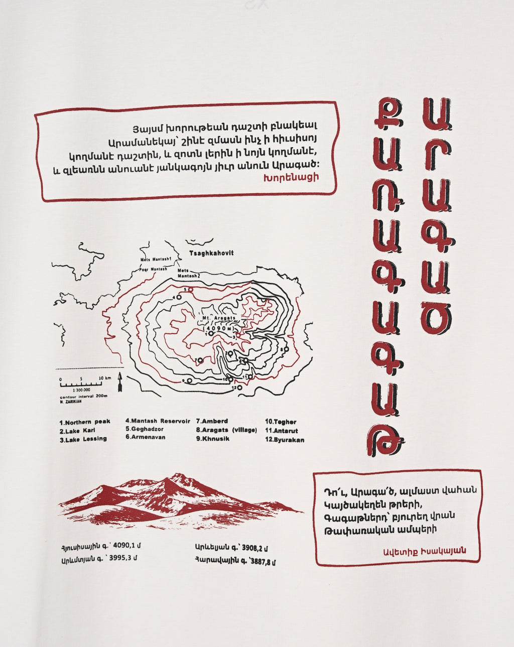 Four-peaked Mount Aragats