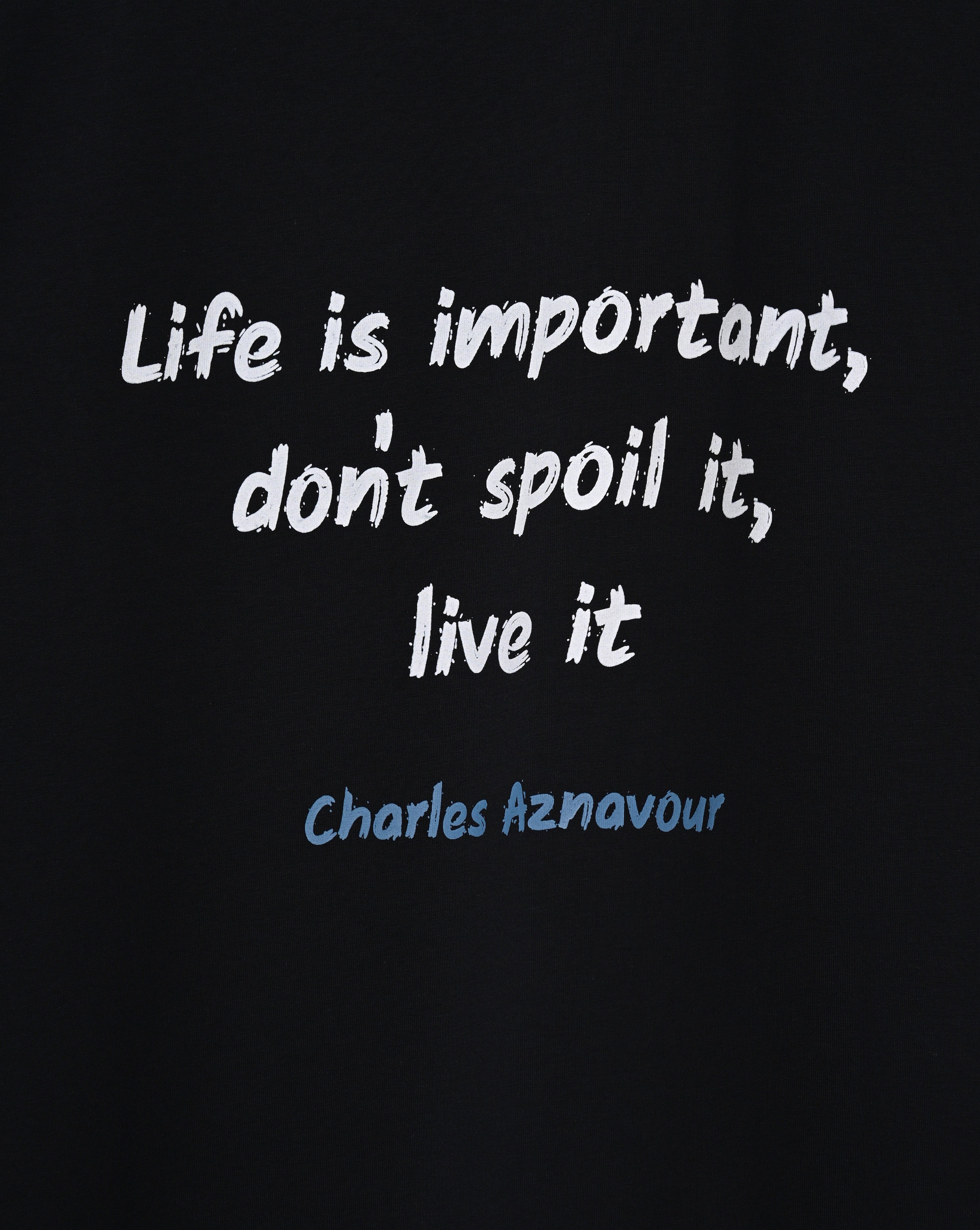 Charles Aznavour - Life is important, don't spoil it, live it