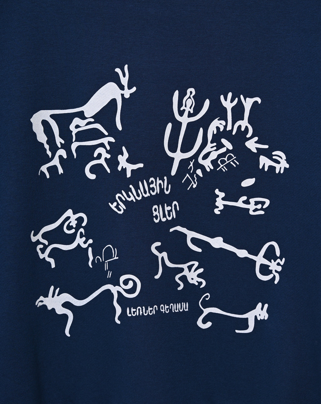 Heavenly bulls - Petroglyphs of the Vishapakar  - Kids zip hoodie