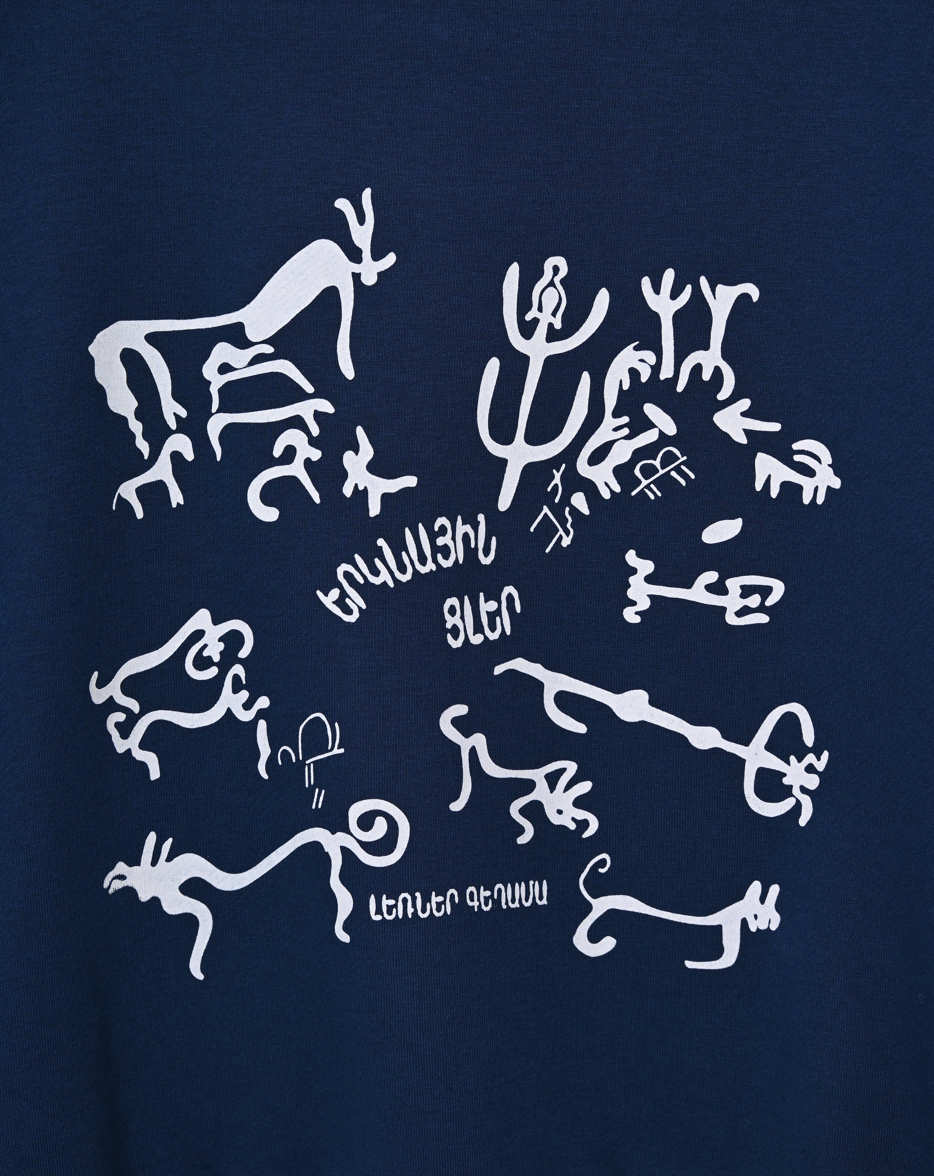 Heavenly bulls - Petroglyphs of the Vishapakar  - Kids zip hoodie