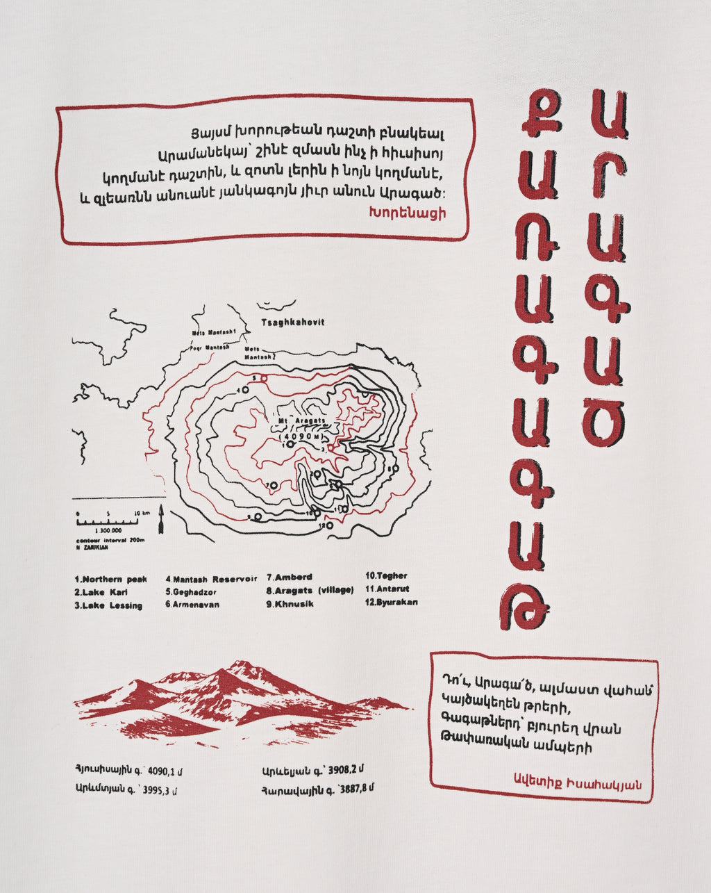 Four-peaked Mount Aragats