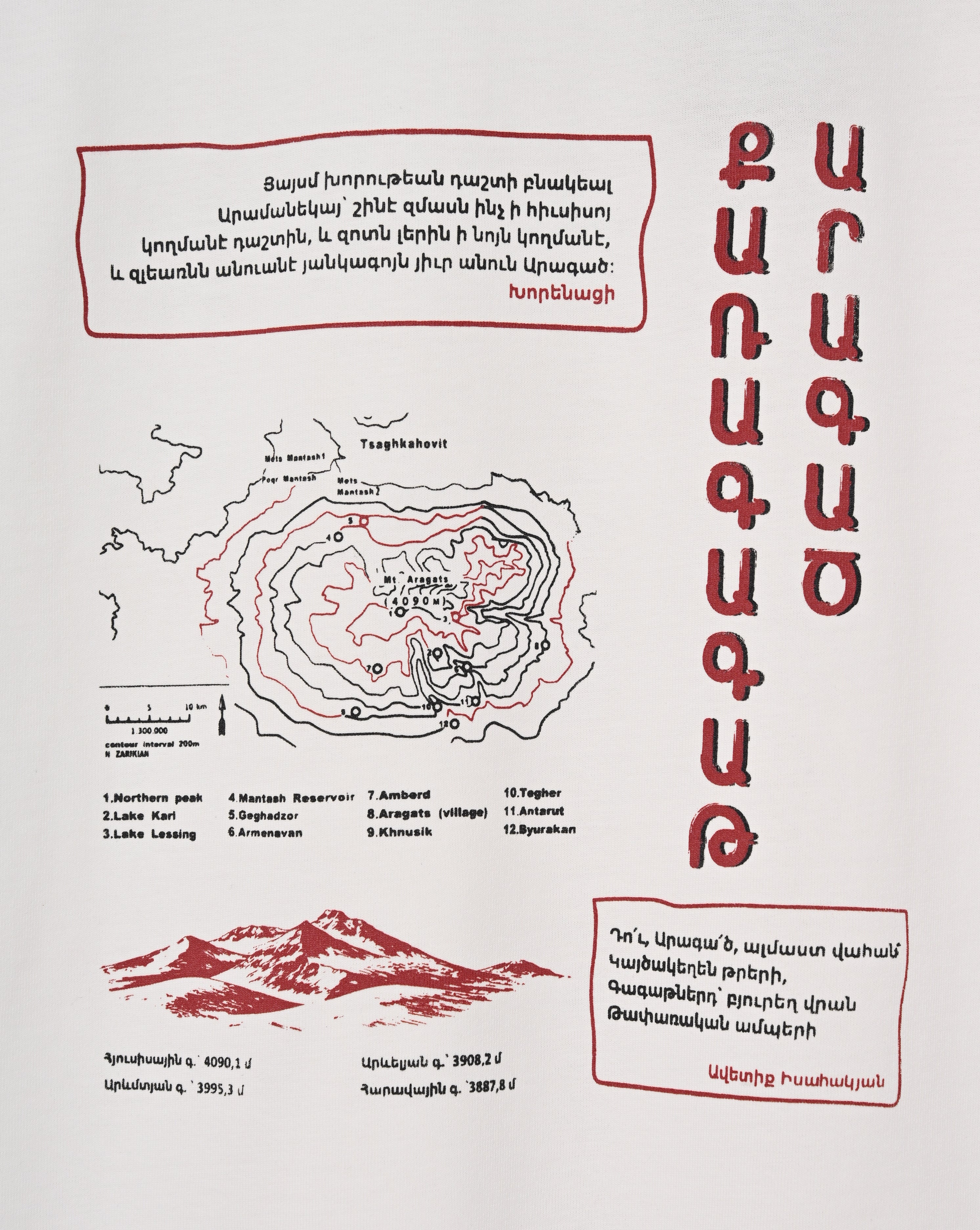 Four-peaked Mount Aragats
