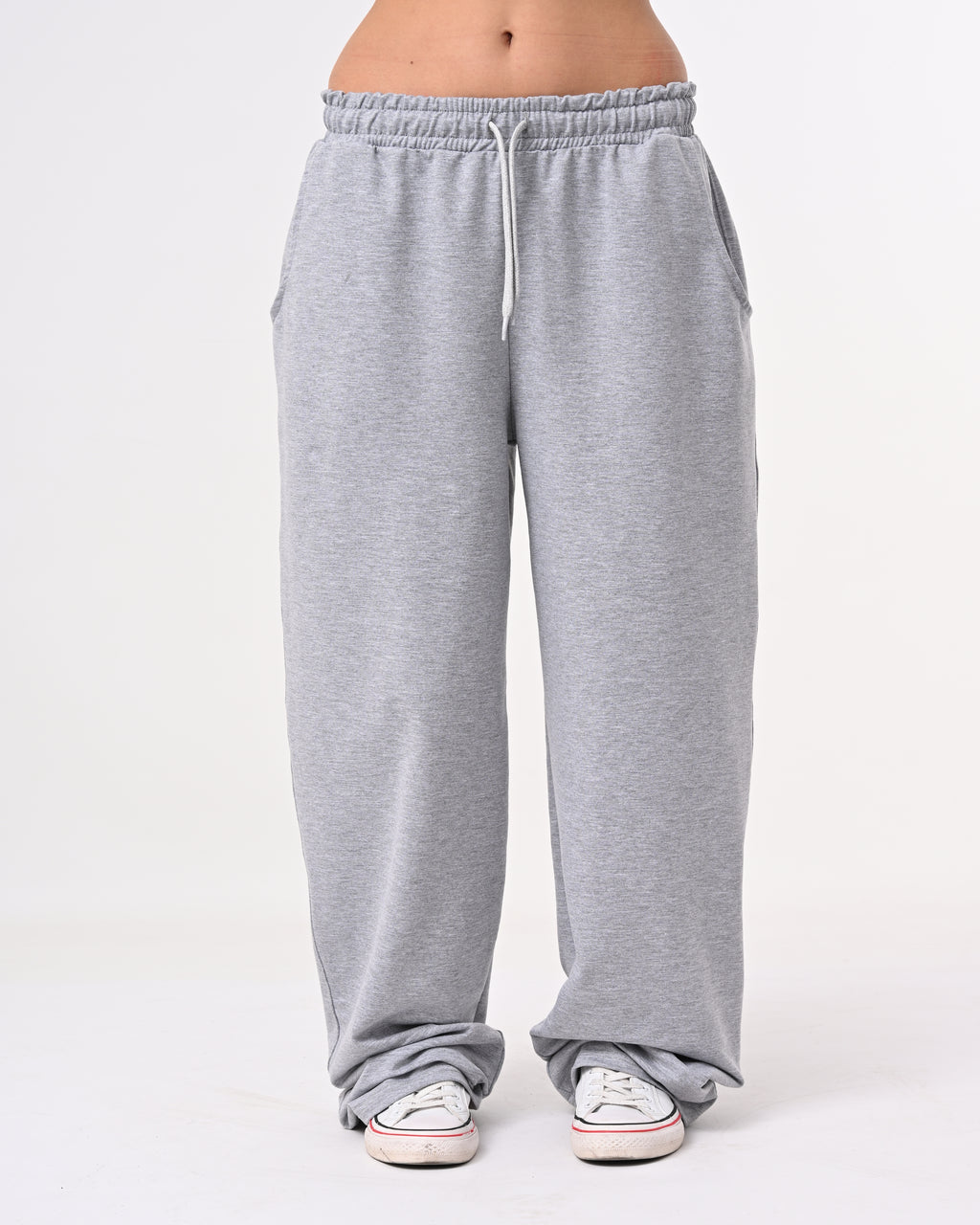 Wide-Leg Sweatpants – Cotton Blend