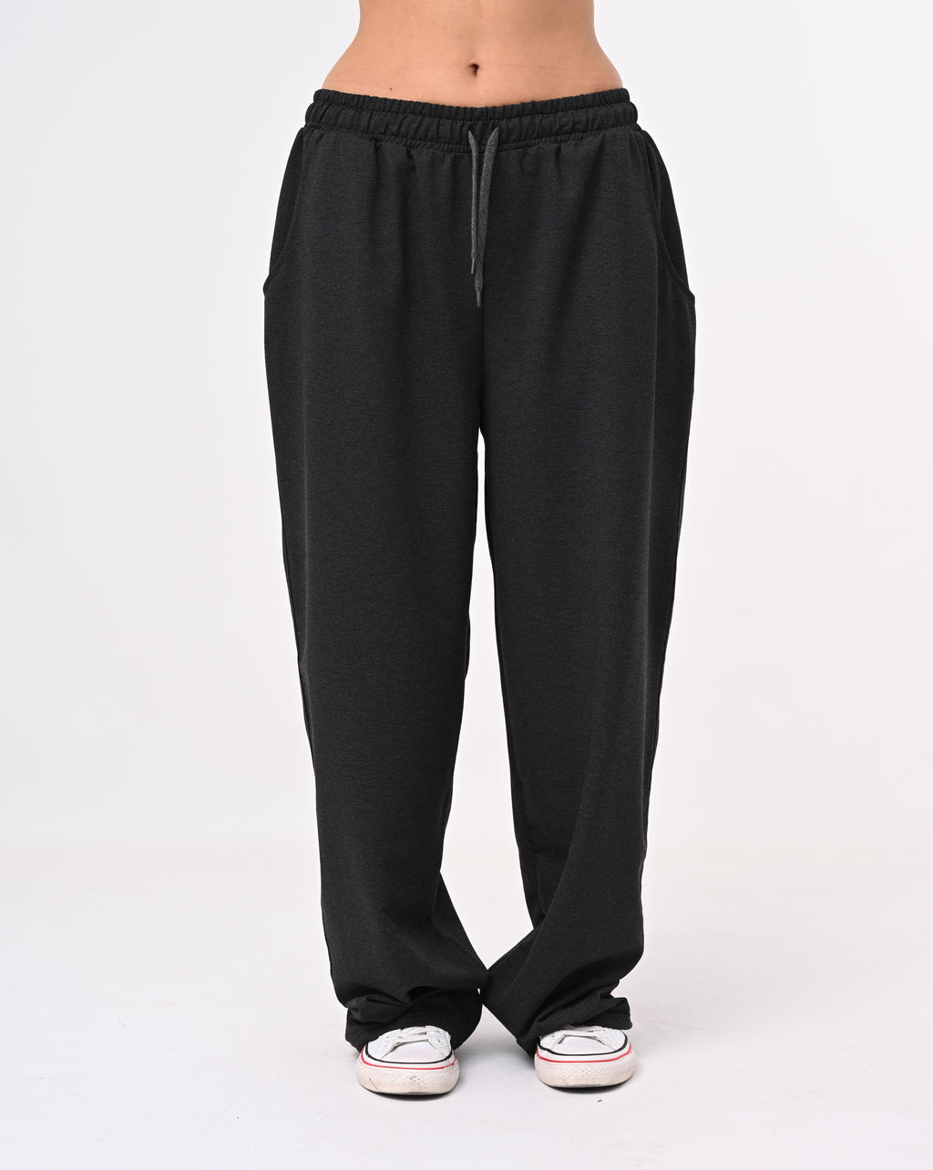 Wide-Leg Sweatpants – Cotton Blend