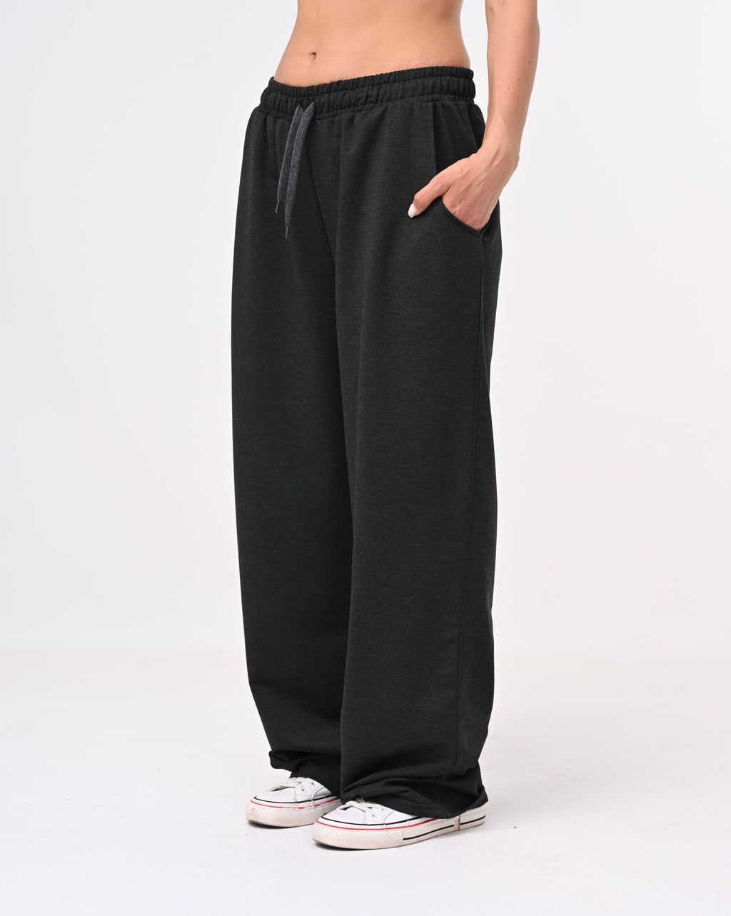 Wide-Leg Sweatpants – Cotton Blend