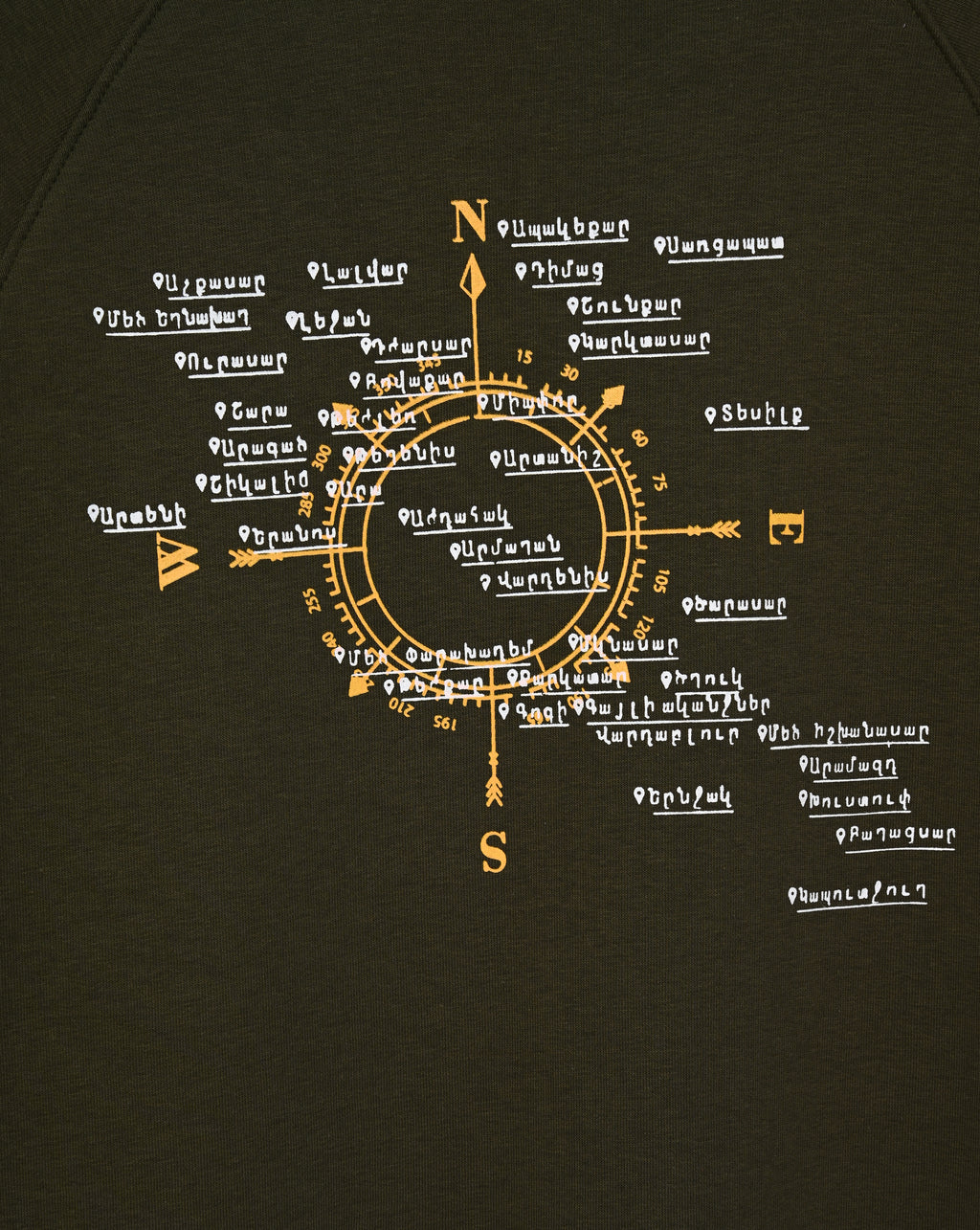 The Mountain Map of Armenia - Sweatshirt