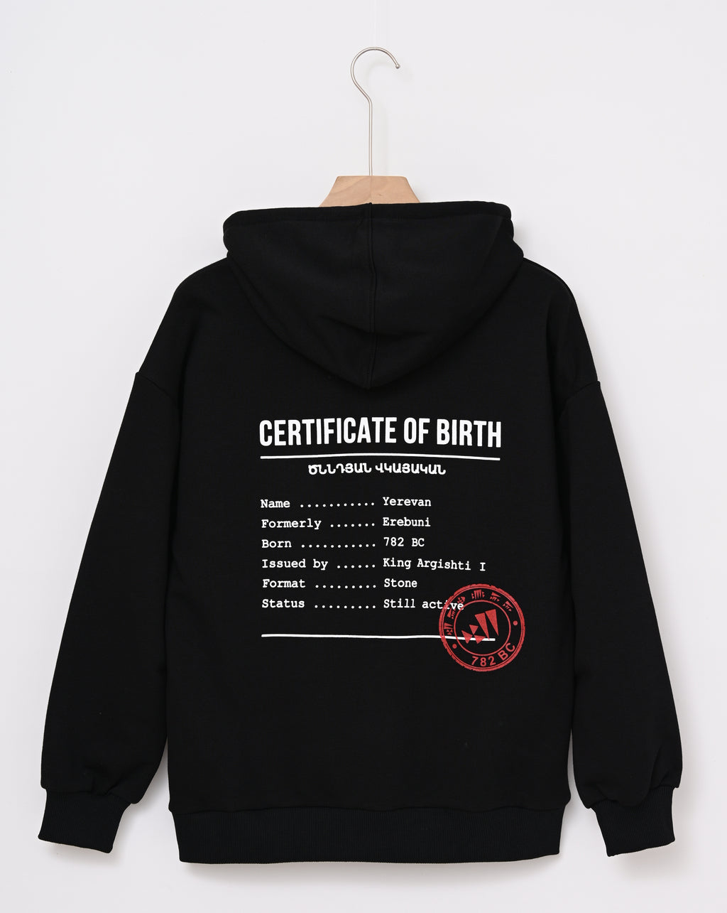 Erebuni Yerevan’s Birth Certificate - Hoodie