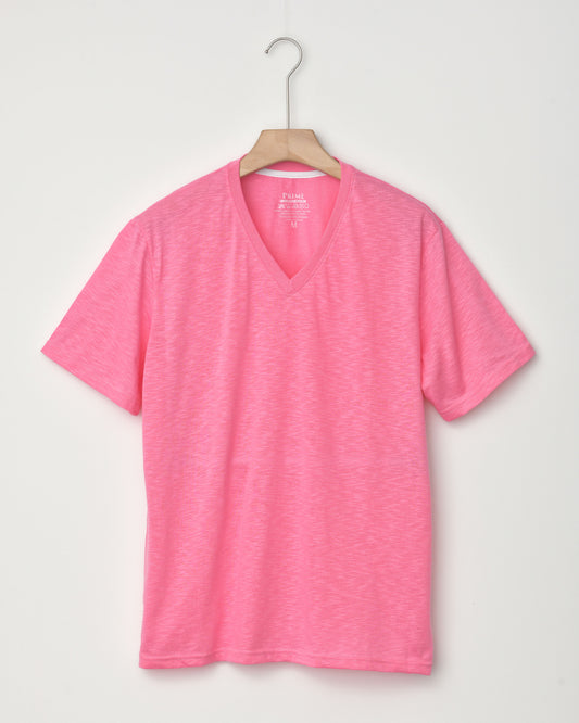 Pink T-shirt V Neck