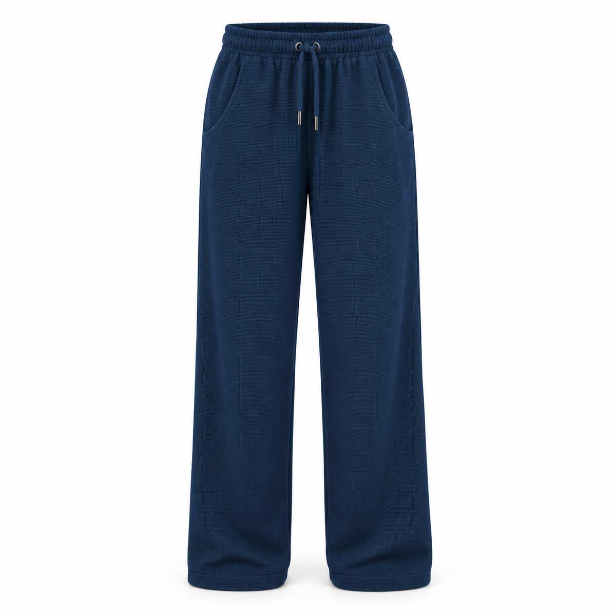 Waffle Hoodie & Pants - Dark Blue Set