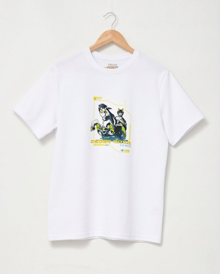 Cyber Davit of Sassoun - White Graphic Tee