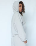Waffle Hoodie-Light Grey