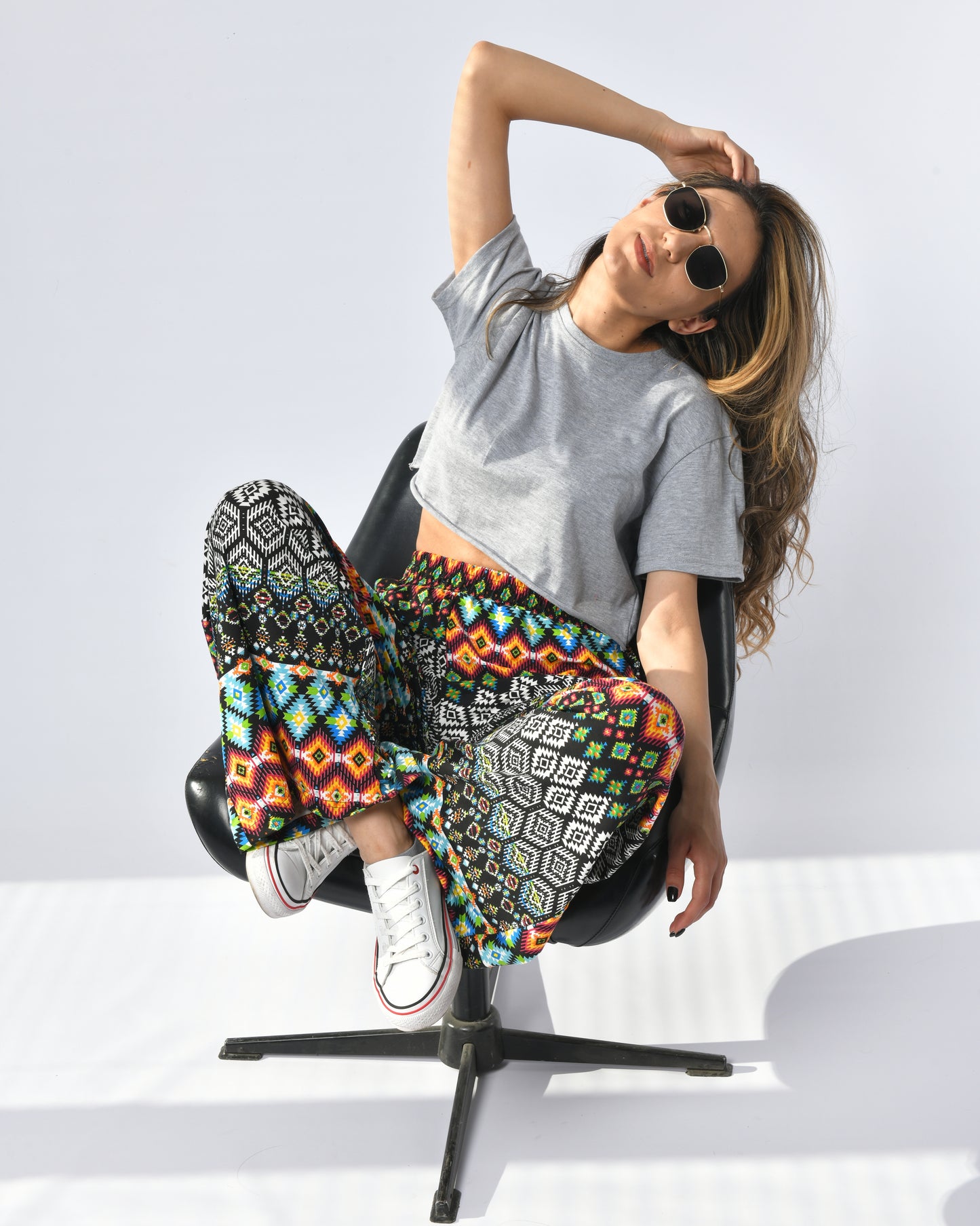 Patterns Wide Trousers